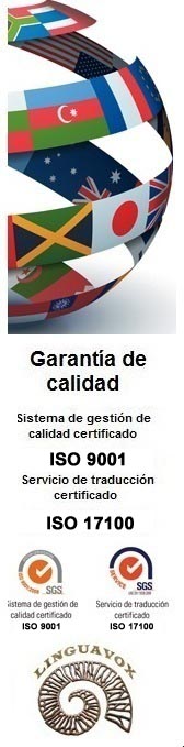 Servicios de traducción certificados de conformidad con las normas ISO 9001/ISO 17100